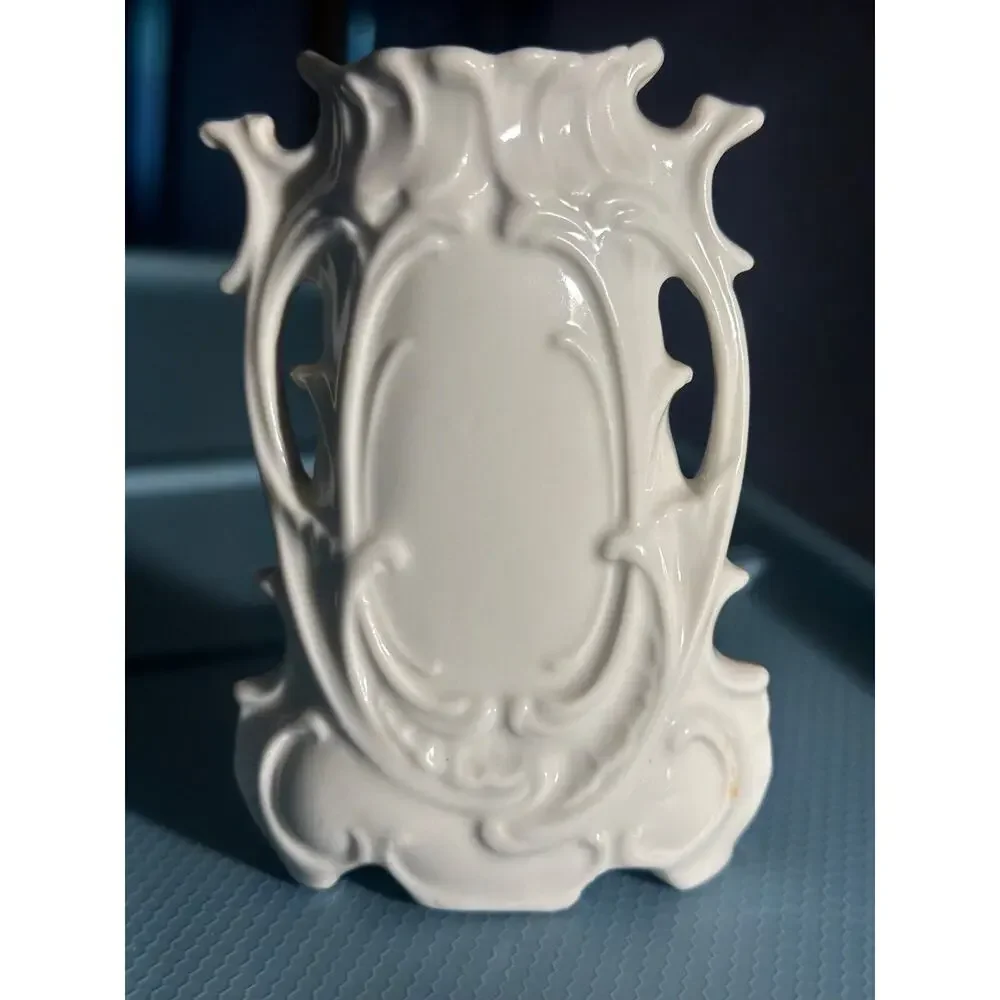 Vintage Porcelain Creamer Pitcher Yellow Floral Grape Vine Design